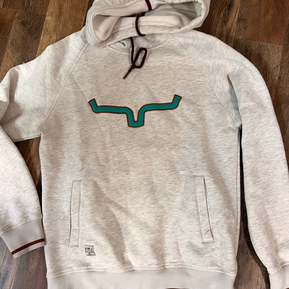 Kimes Ranch Gray and Green Sweatshirt Hoodie